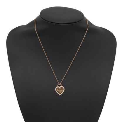 TIFFANY&Co. Return to TIFFANY & Co. Heart Diamond Pendant 18K Pink Gold