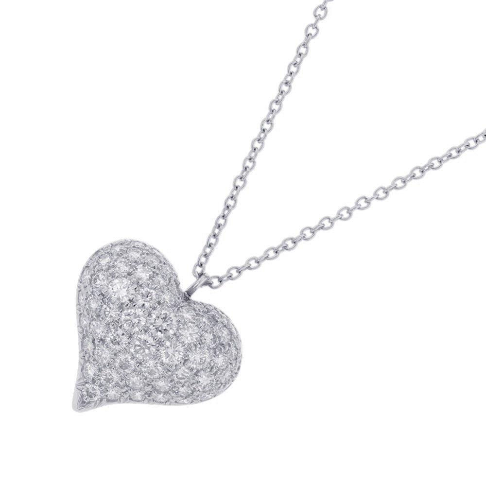 TIFFANY&Co. Pinched Heart Necklace Pt950