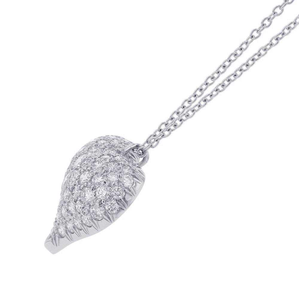 TIFFANY&Co. Pinched Heart Necklace Pt950
