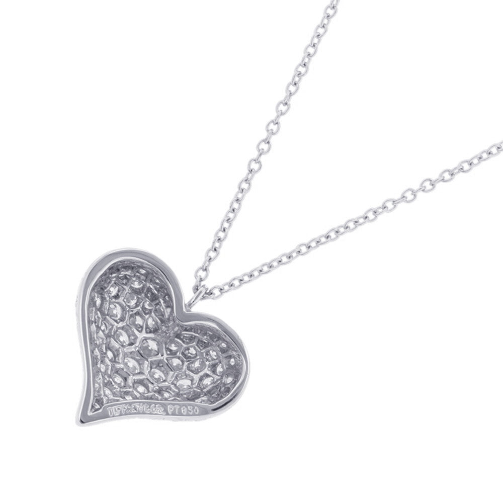 TIFFANY&Co. Pinched Heart Necklace Pt950