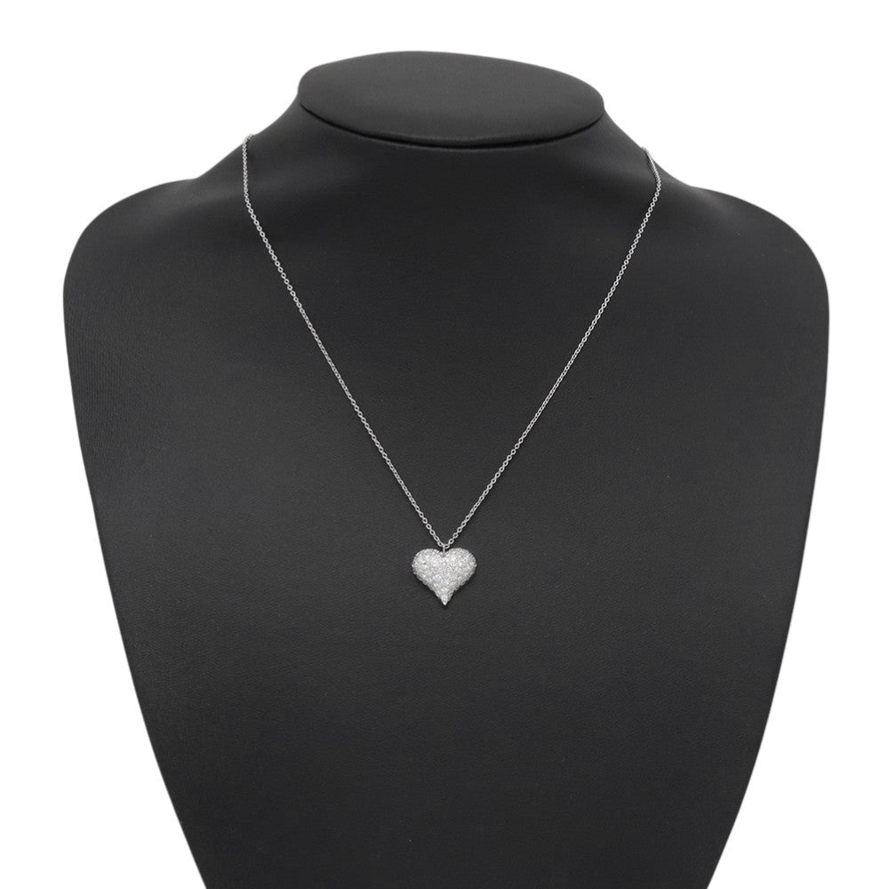 TIFFANY&Co. Pinched Heart Necklace Pt950