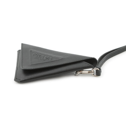 PRADA Triangle Pouch Neck Strap Black1TL445 Saffiano LeatherLeather