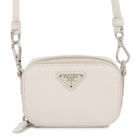 PRADA ShoulderPouch Ivory2TT105 Saffiano LeatherLeather