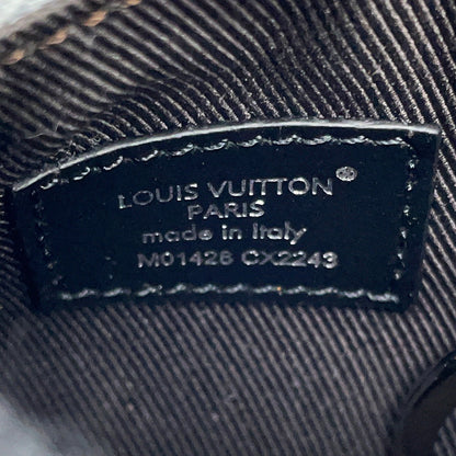 LOUIS VUITTON Mini Keepall Keychain Silver/BrownM01428 Monogram MetalicMirror
