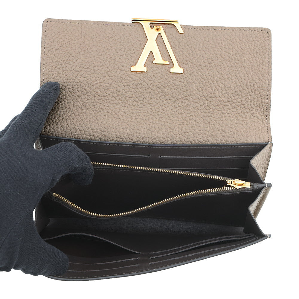 LOUIS VUITTON Portefeuille Capucine GaletM61249 Taurillon Leather