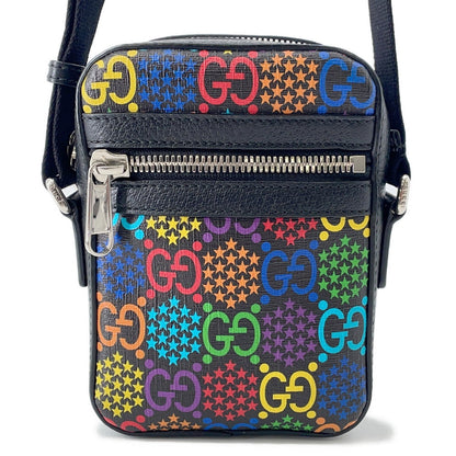 GUCCI GG Psychedelic Shoulder Bag Black/Multicolor598103 GG Psychedelic Leather