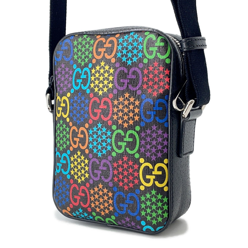 GUCCI GG Psychedelic Shoulder Bag Black/Multicolor598103 GG Psychedelic Leather