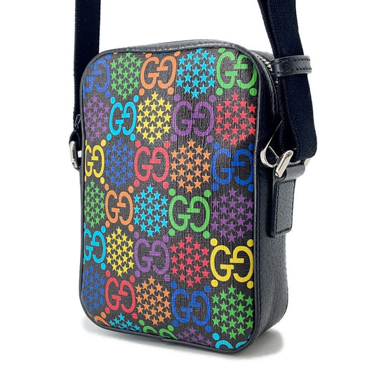 GUCCI GG Psychedelic Shoulder Bag Black/Multicolor598103 GG Psychedelic Leather
