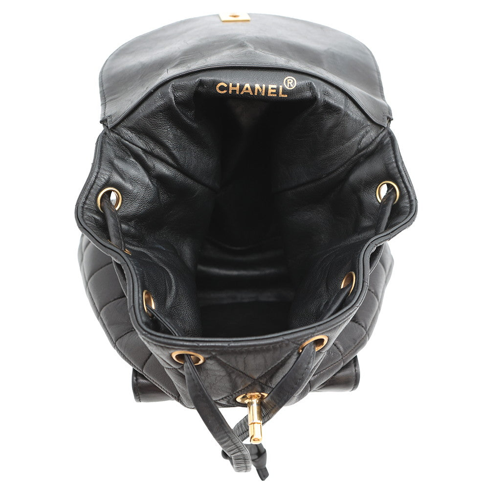 CHANEL Matelasse Duma Backpack BlackA10177 Lambskin