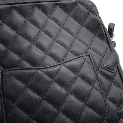 CHANEL Cambon Line Medium Pochette BlackA25178 Leather