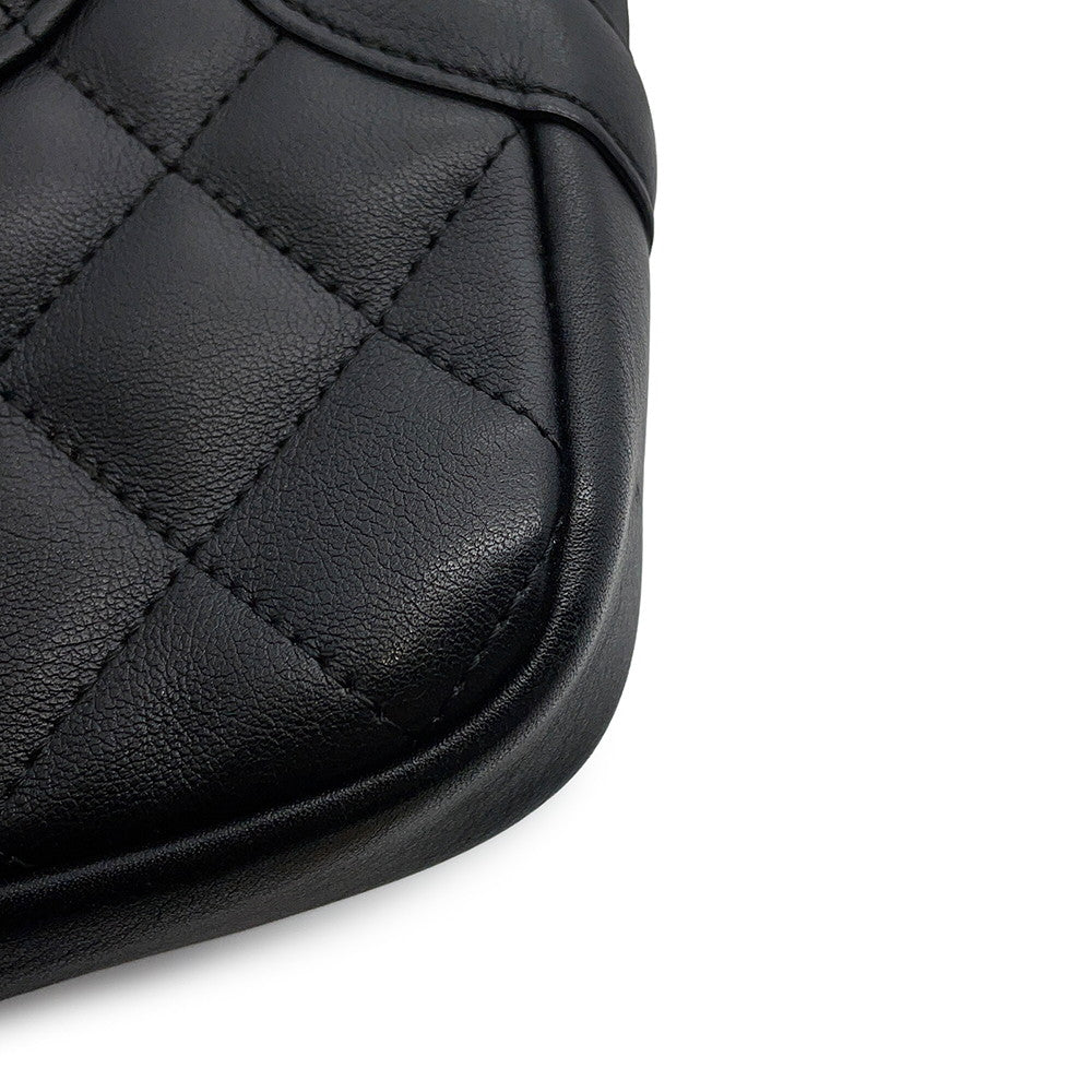 CHANEL Cambon Line Medium Pochette BlackA25178 Leather