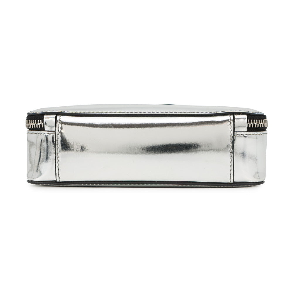 PRADA Brique Shoulder Bag Silver2VH070 Leather