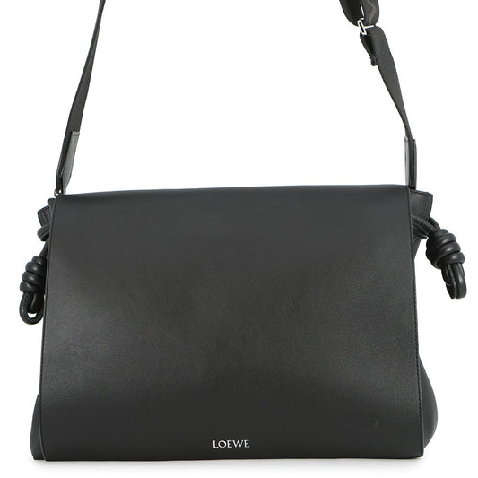 LOEWE Flamenco Satchel 2way Shoulder BlackB411FSAX04 Leather