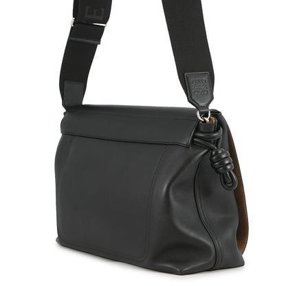 LOEWE Flamenco Satchel 2way Shoulder BlackB411FSAX04 Leather