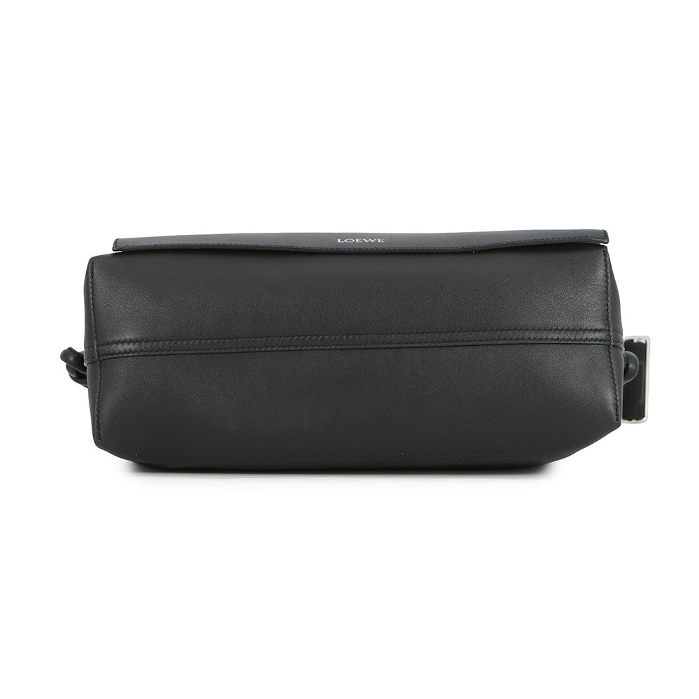 LOEWE Flamenco Satchel 2way Shoulder BlackB411FSAX04 Leather
