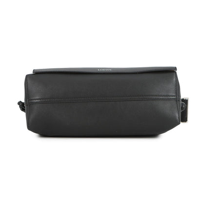 LOEWE Flamenco Satchel 2way Shoulder BlackB411FSAX04 Leather