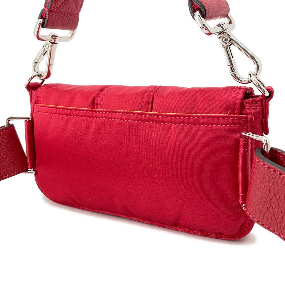 FENDI Mamma Baguette Porter Collaboration Red7AS138 Nylon Size Mini