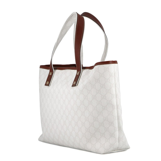 GUCCI GG Supreme Tote Bag White211134 GG Supreme