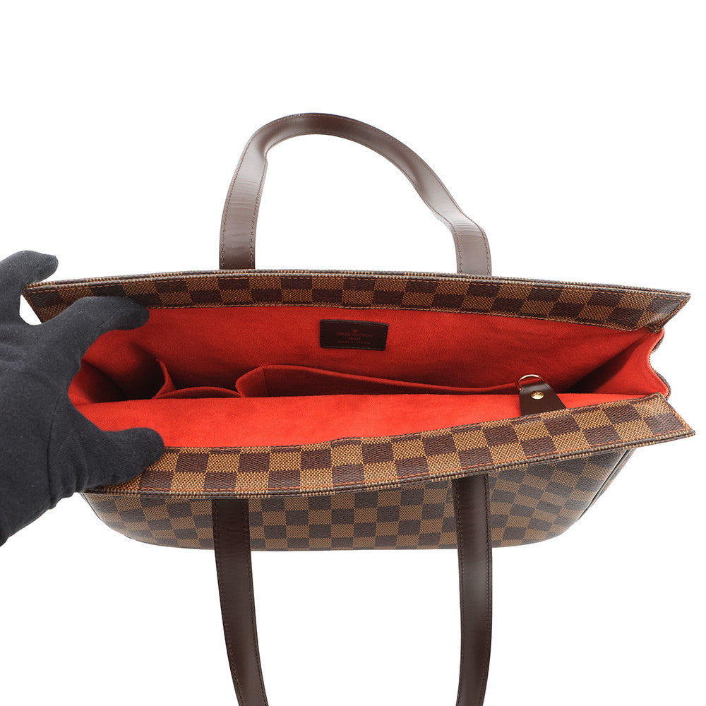 LOUIS VUITTON Parioli RedN51123 Damier Ebene Canvas Size PM