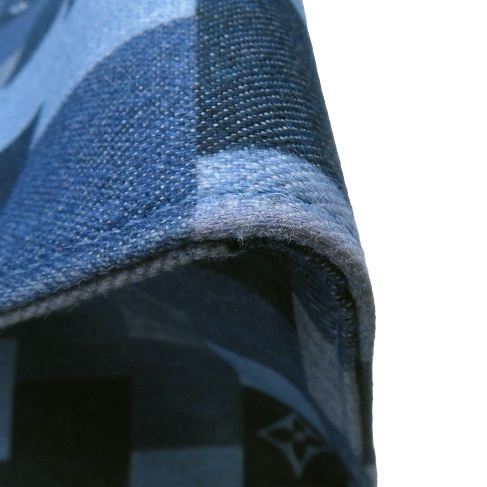 LOUIS VUITTON Onthego Blue/RedM44992 Monogram Denim Leather Size GM