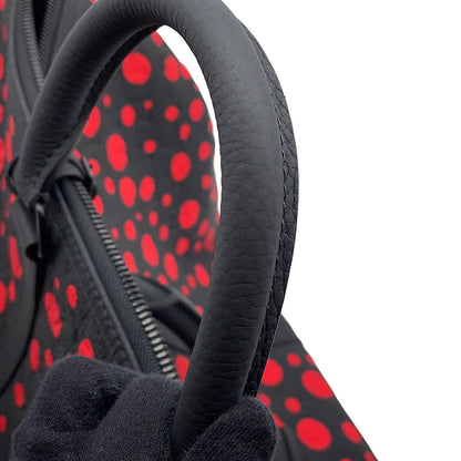LOUIS VUITTON LV × YK Keepall Bandouliere Yayoi Kusama Noir/RedM21674 Taurillon Monogram Infinity Dot Size 50
