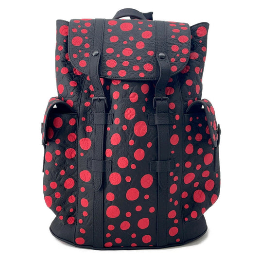 LOUIS VUITTON LVxYK Christopher Yayoi Kusama Noir/RedM21978 Taurillon Monogram Infinity Dot Size MM