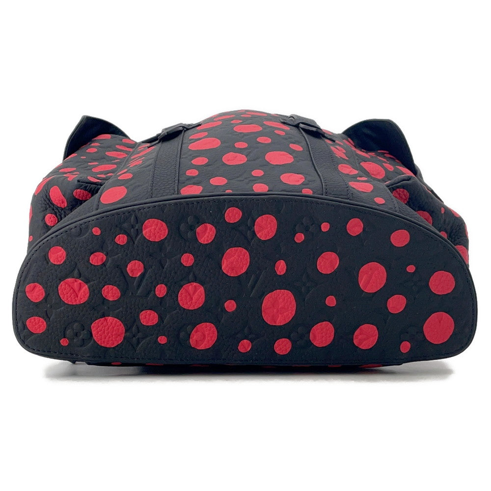 LOUIS VUITTON LVxYK Christopher Yayoi Kusama Noir/RedM21978 Taurillon Monogram Infinity Dot Size MM