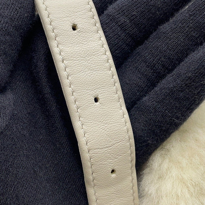 CHANEL Matelasse Crossbody Bag White/Ivory Leather Mouton