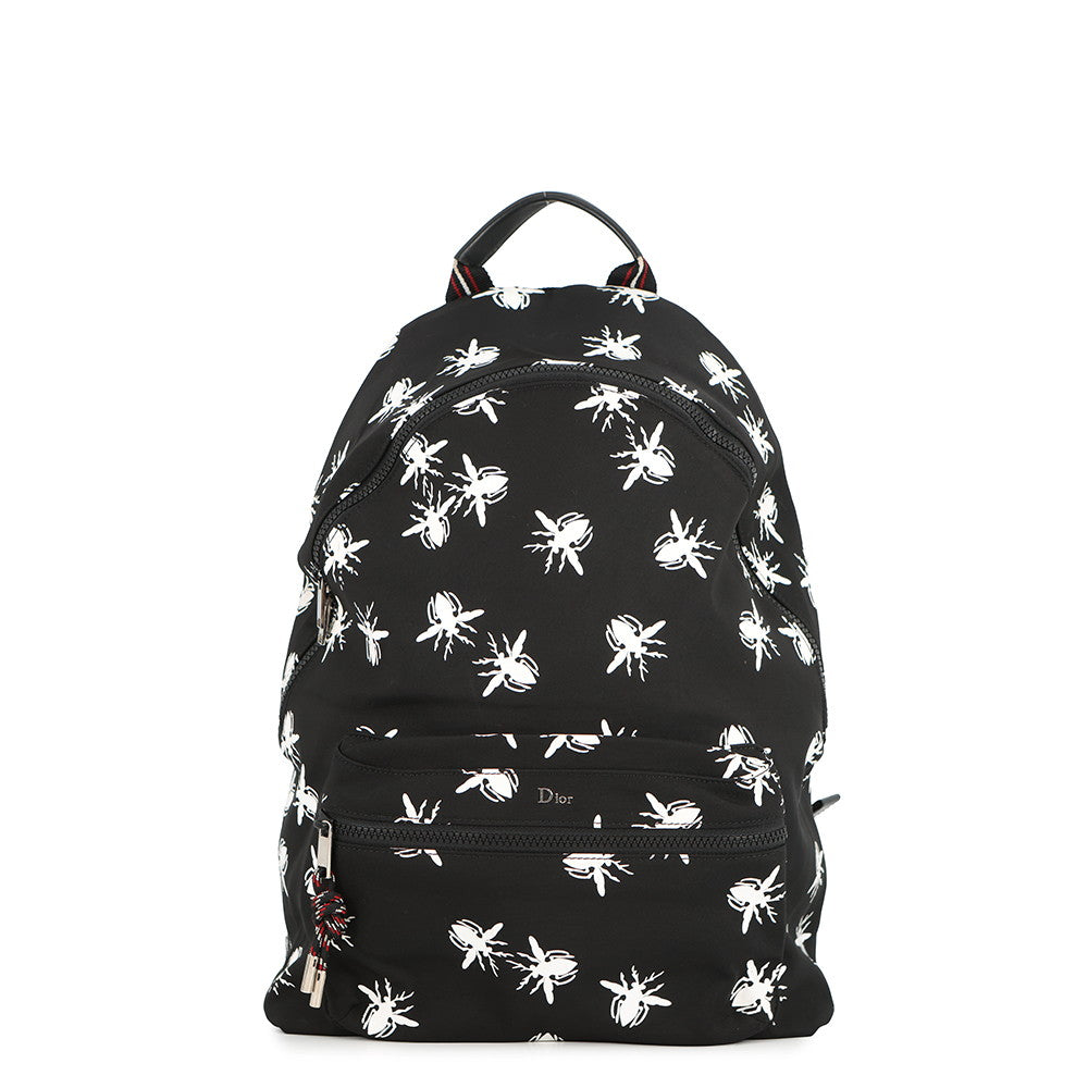 Dior Printed Backpack Black/White1PEBA064XXD03E Nylon