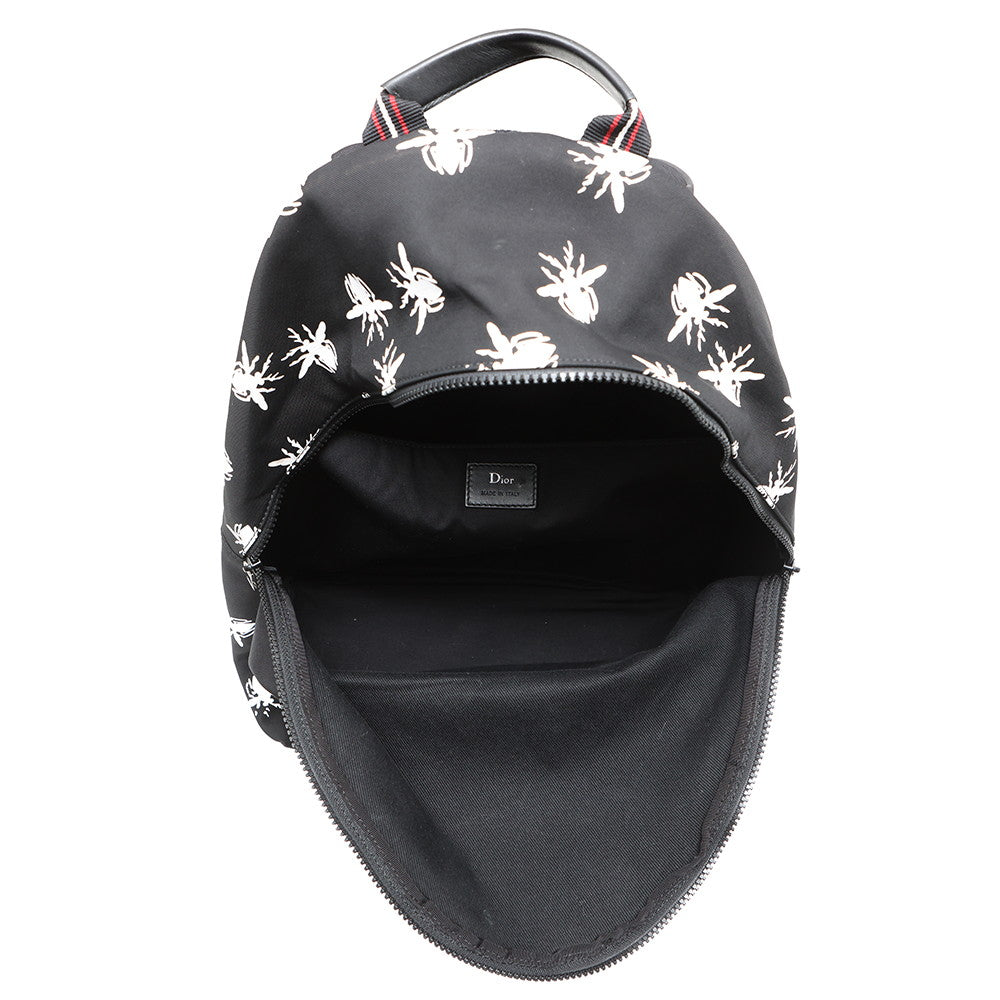 Dior Printed Backpack Black/White1PEBA064XXD03E Nylon