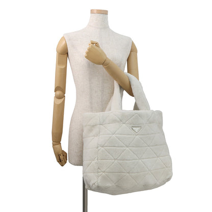 PRADA Tote Bag White1BG130V Mouton