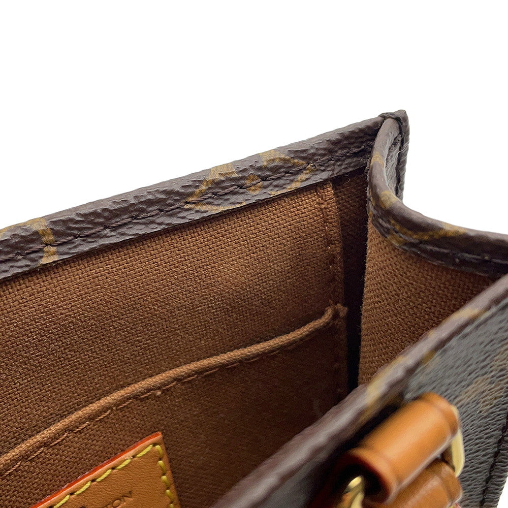 LOUIS VUITTON Petit Sac Plat BrownM81295 Monogram
