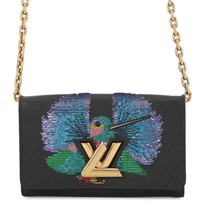 LOUIS VUITTON Portefeuille・Twist NoirM64798 Epi Leather/Sequins
