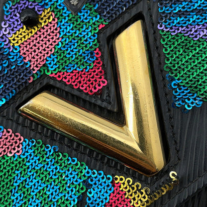 LOUIS VUITTON Portefeuille・Twist NoirM64798 Epi Leather/Sequins