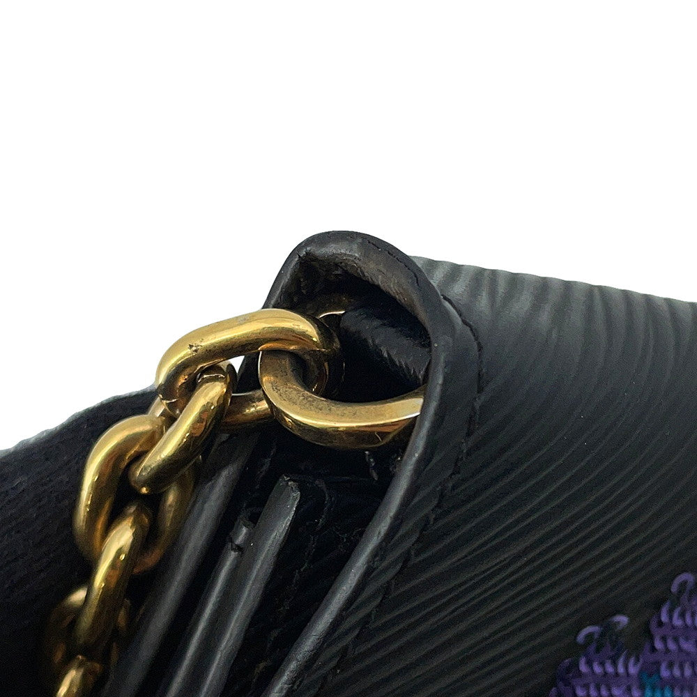 LOUIS VUITTON Portefeuille・Twist NoirM64798 Epi Leather/Sequins