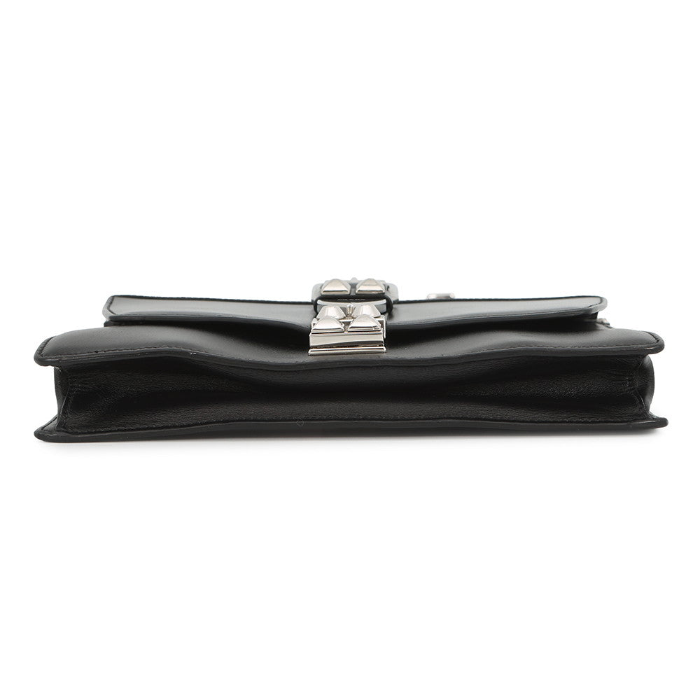 PRADA Electra Studded Shoulder Bag Black1BD120 Leather