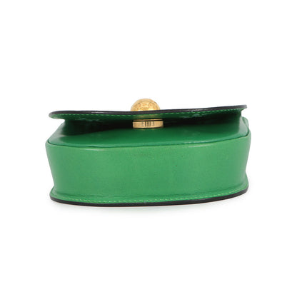 CELINE Star Ball ChainShoulder Bag Green Leather