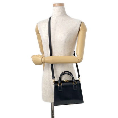 Dior Travel Bag Box 2WAY Handbag BlackM8671UBEQ Leather Size Small