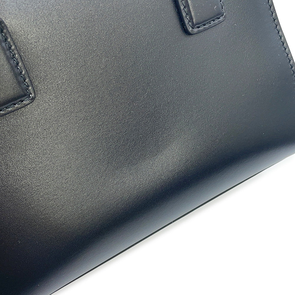 Dior Travel Bag Box 2WAY Handbag BlackM8671UBEQ Leather Size Small