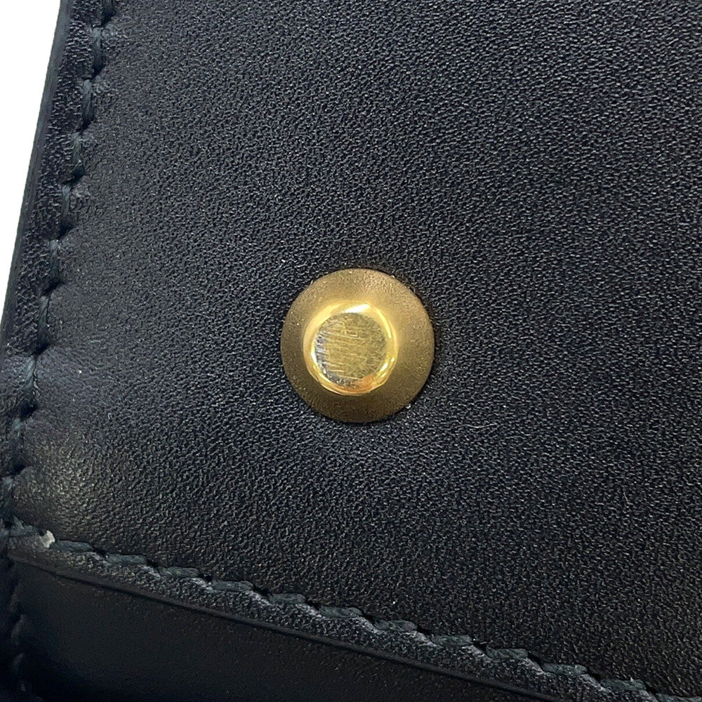 Dior Travel Bag Box 2WAY Handbag BlackM8671UBEQ Leather Size Small