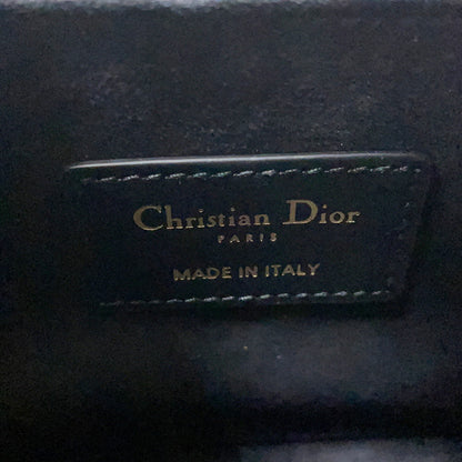 Dior Travel Bag Box 2WAY Handbag BlackM8671UBEQ Leather Size Small
