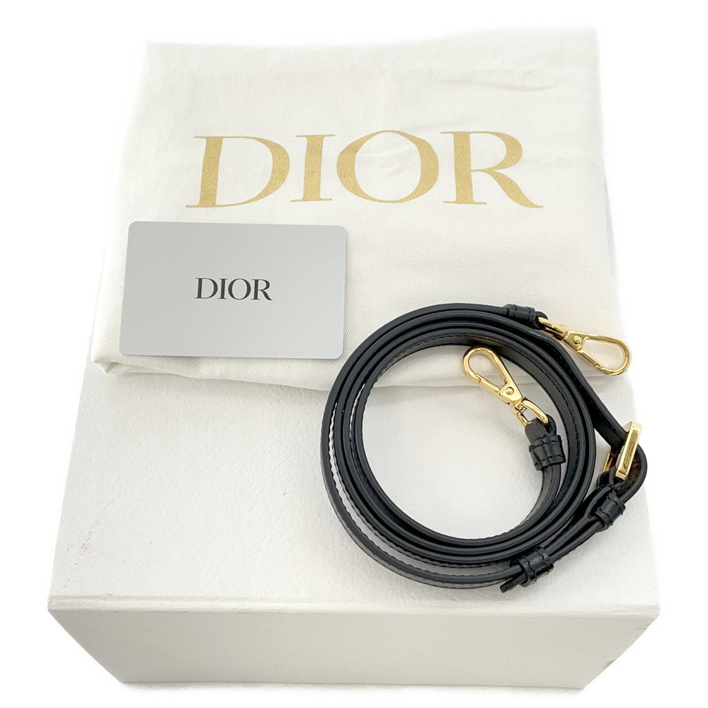 Dior Travel Bag Box 2WAY Handbag BlackM8671UBEQ Leather Size Small