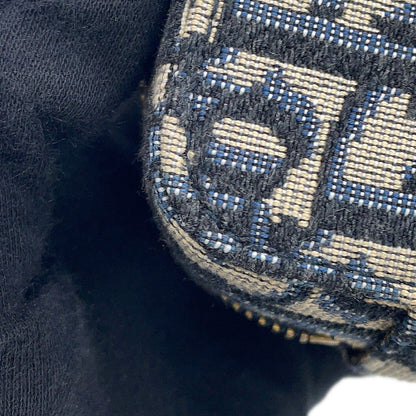 Dior Oblique Jacquard Waist Bag Navy/BeigeS5446CTZQ Canvas Leather Size Mini