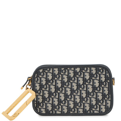 Dior Oblique Quake Clutch Bag Navy/BeigeS5700CTZQ Canvas Leather
