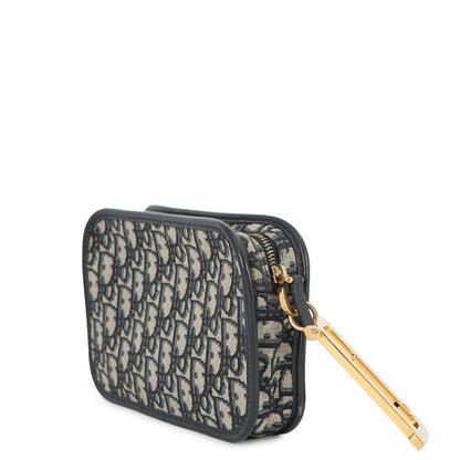 Dior Oblique Quake Clutch Bag Navy/BeigeS5700CTZQ Canvas Leather