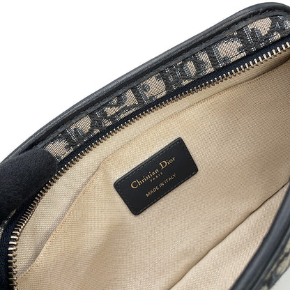 Dior Oblique Quake Clutch Bag Navy/BeigeS5700CTZQ Canvas Leather