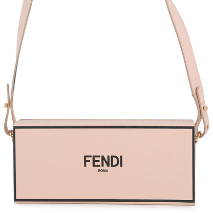 FENDI Box Shoulder Bag Pink8BT340 Leather