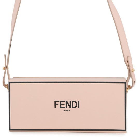 FENDI Box Shoulder Bag Pink8BT340 Leather