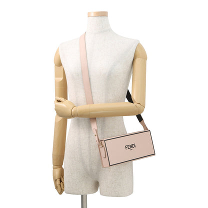 FENDI Box Shoulder Bag Pink8BT340 Leather