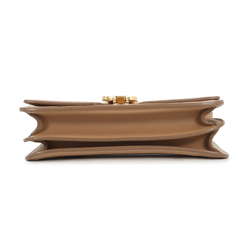 BURBERRY Shoulder Bag Beige Leather
